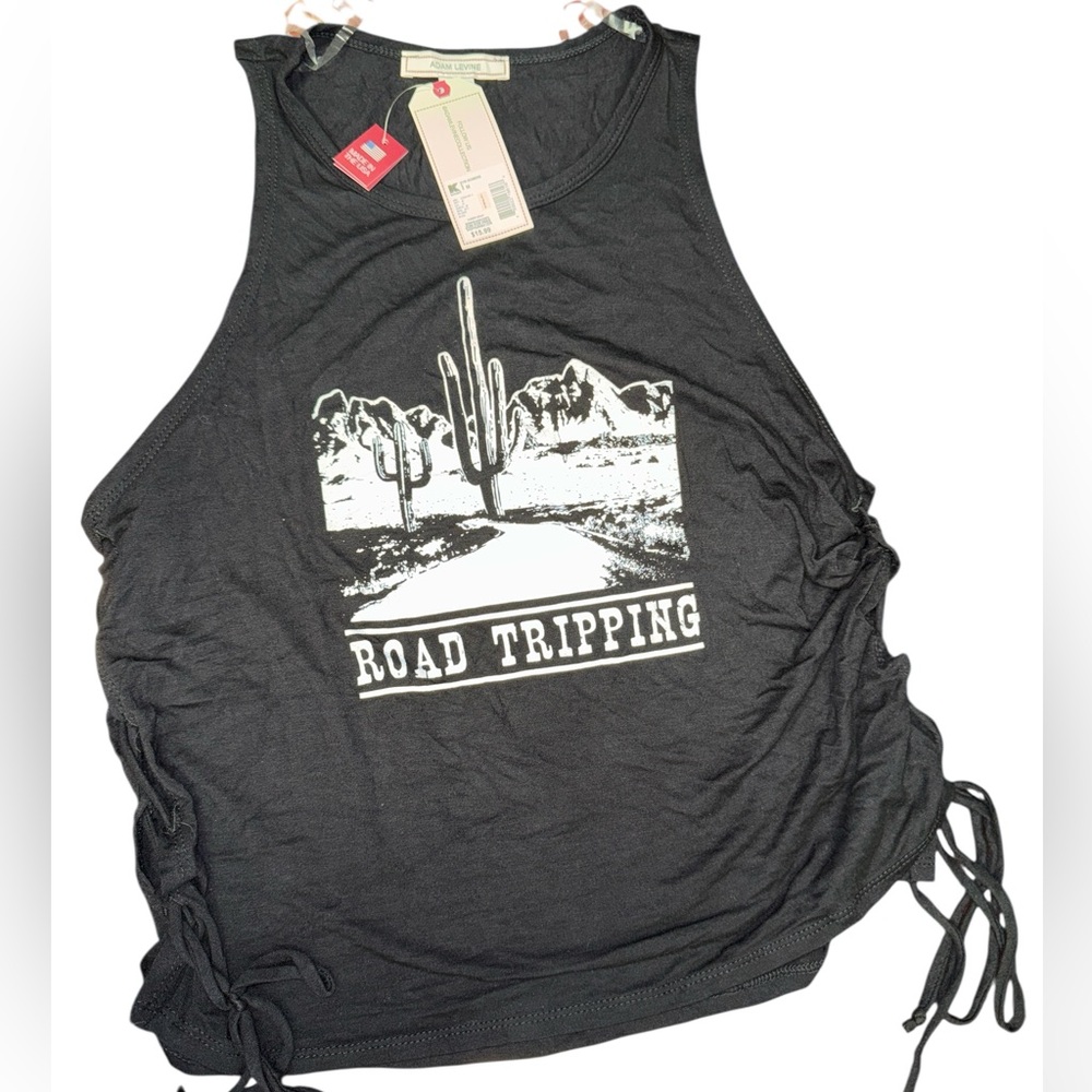 Adam Levine Collection Black 'Road Tripping' Muscle Tee